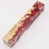 Acrywood - Cherry Swirl - Bright Red & White Pearlescent